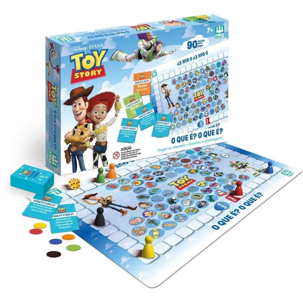 Jogo De Tabuleiro Toy Story O Que E O Que E Nig Brinquedos (Unidade) - imagem 3