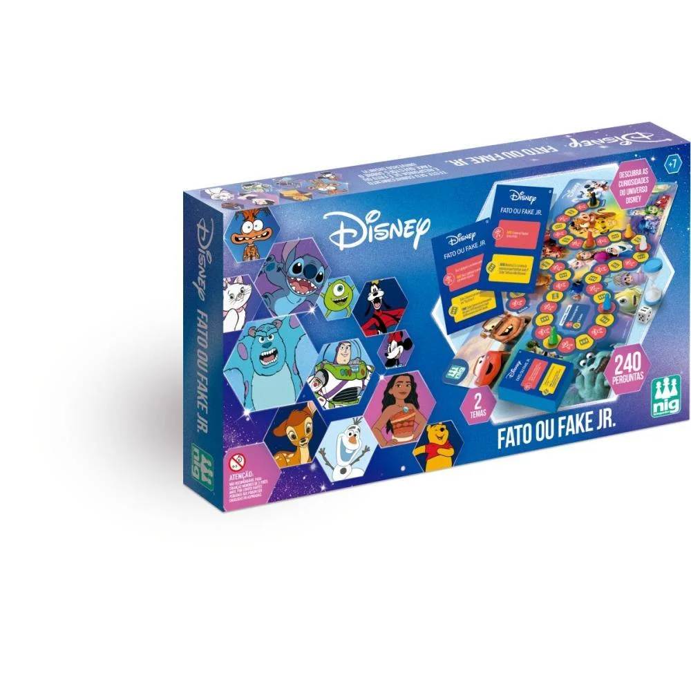 Jogo De Cartas Disney Fato Ou Fake Jr. Nig Brinquedos (Unidade) - imagem 3