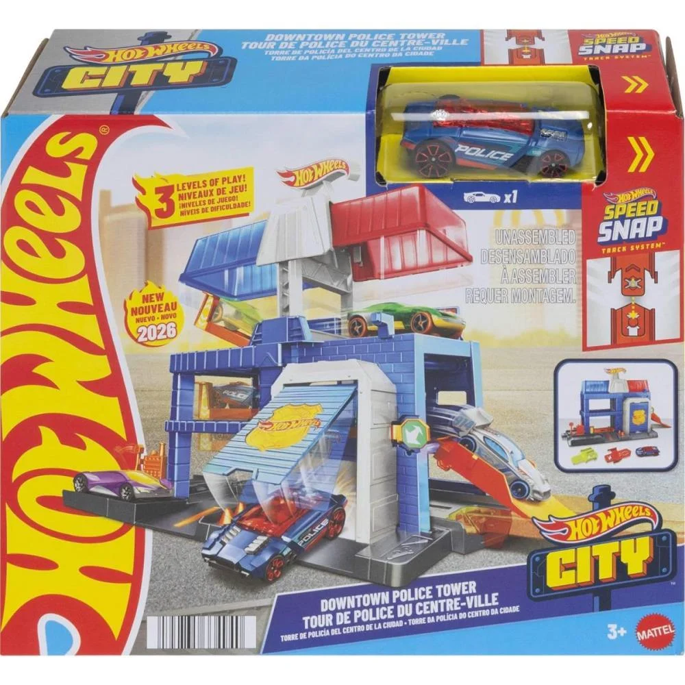 Hot Wheels Pista City Downtown Torre De Policia Mattel (Unidade) - imagem 5