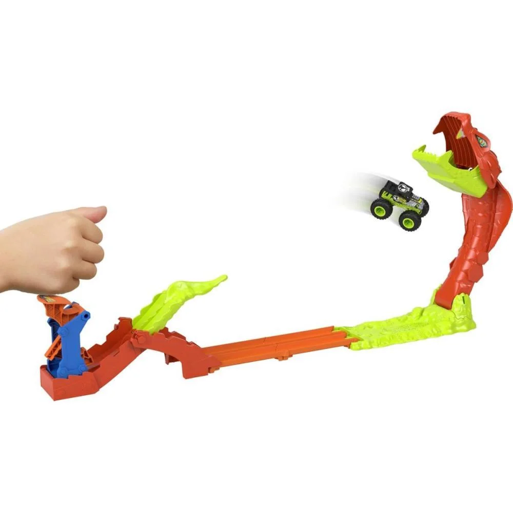 Hot Wheels Pista Monster Truck Ataque Gigantesco Da Serpente Mattel (Unidade) - imagem 5