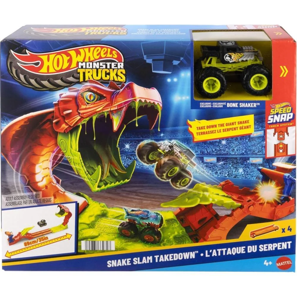 Hot Wheels Pista Monster Truck Ataque Gigantesco Da Serpente Mattel (Unidade) - imagem 8
