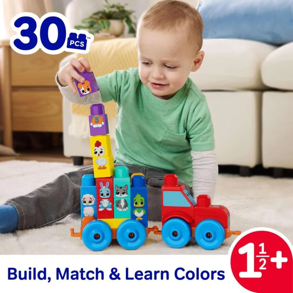 Mega Bloks Trator De Animais 30Pcs Mattel - imagem 3