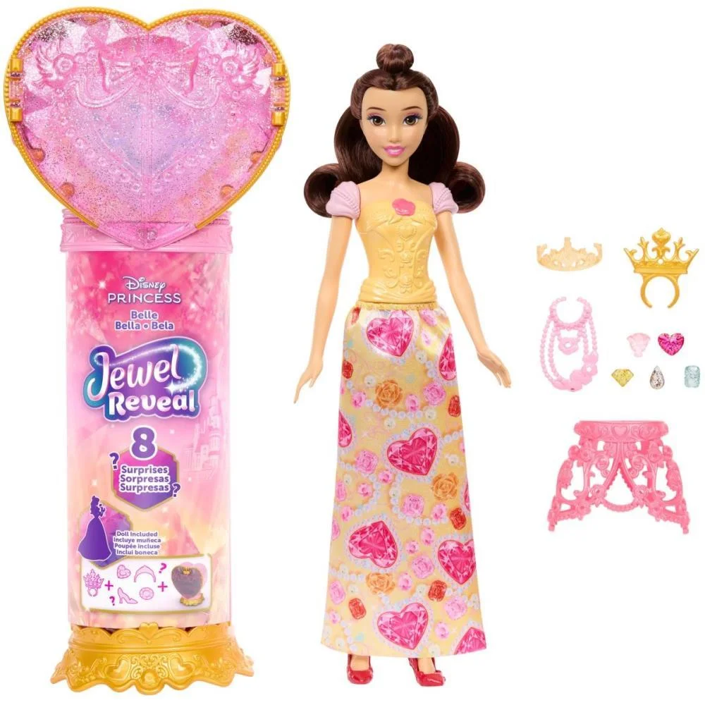 Boneca Disney Princesa Reveal Bela Mattel - imagem 2