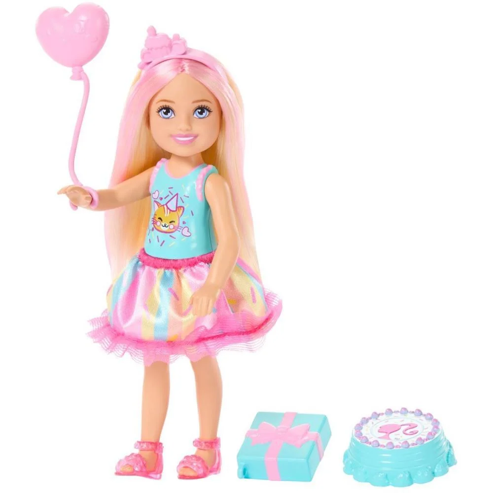 Barbie Family Chelsea Loira Aniversariante Mattel - imagem 3