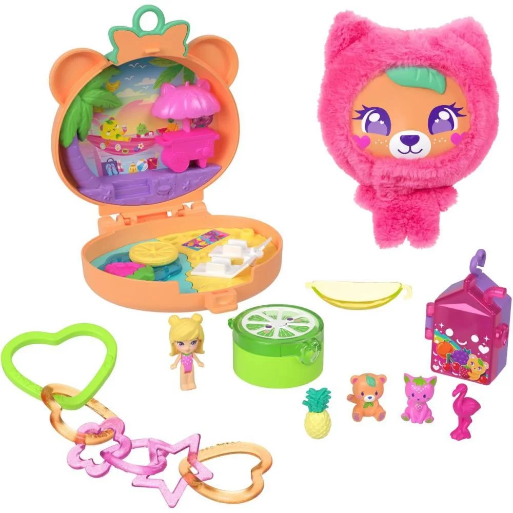 Polly Pocket Micro Conj. Ursinho De Pelucia Mattel - imagem 9