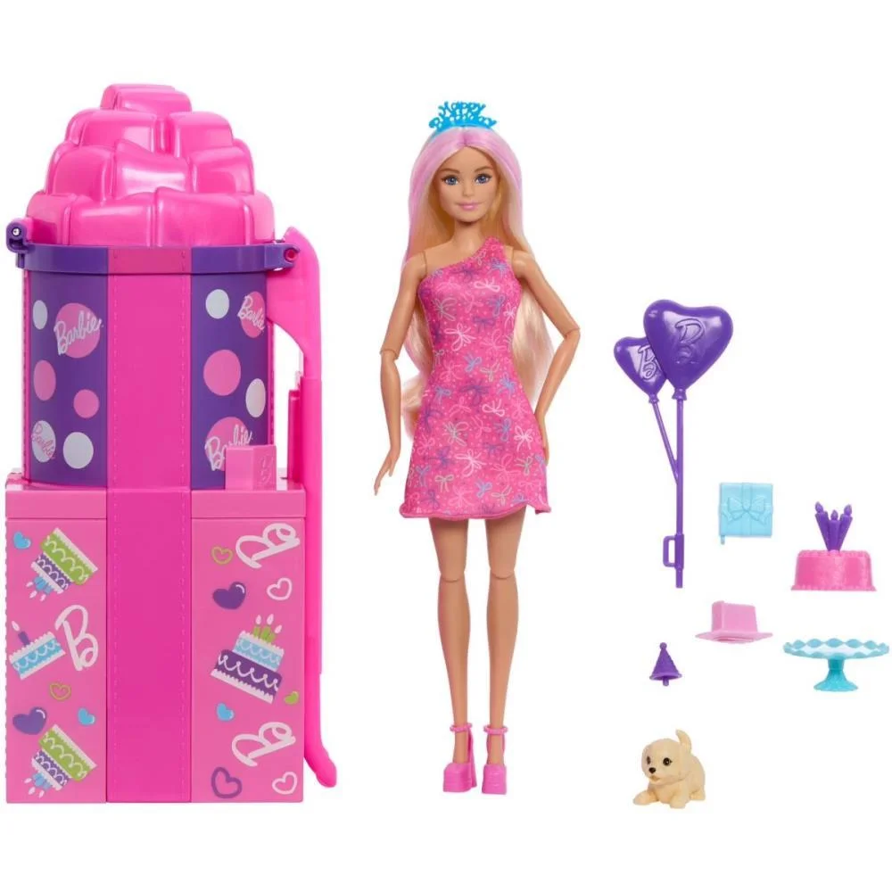 Barbie Reveal Party Unboxed Escorregador Mattel - imagem 2