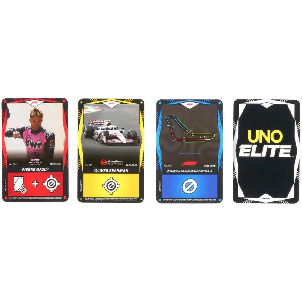Jogo De Cartas Uno Elite F1 Kit Inicial Mattel - imagem 3