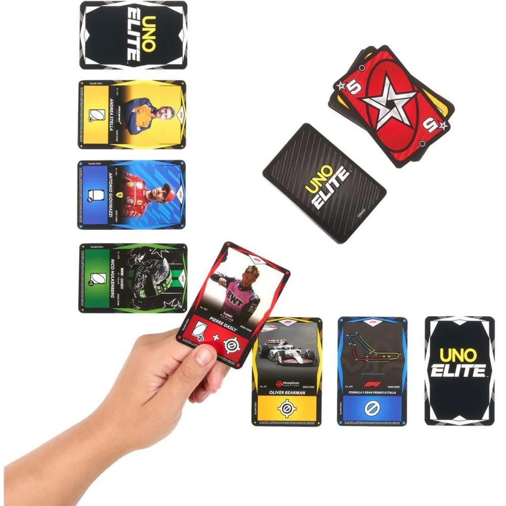 Jogo De Cartas Uno Elite F1 Kit Inicial Mattel - imagem 7