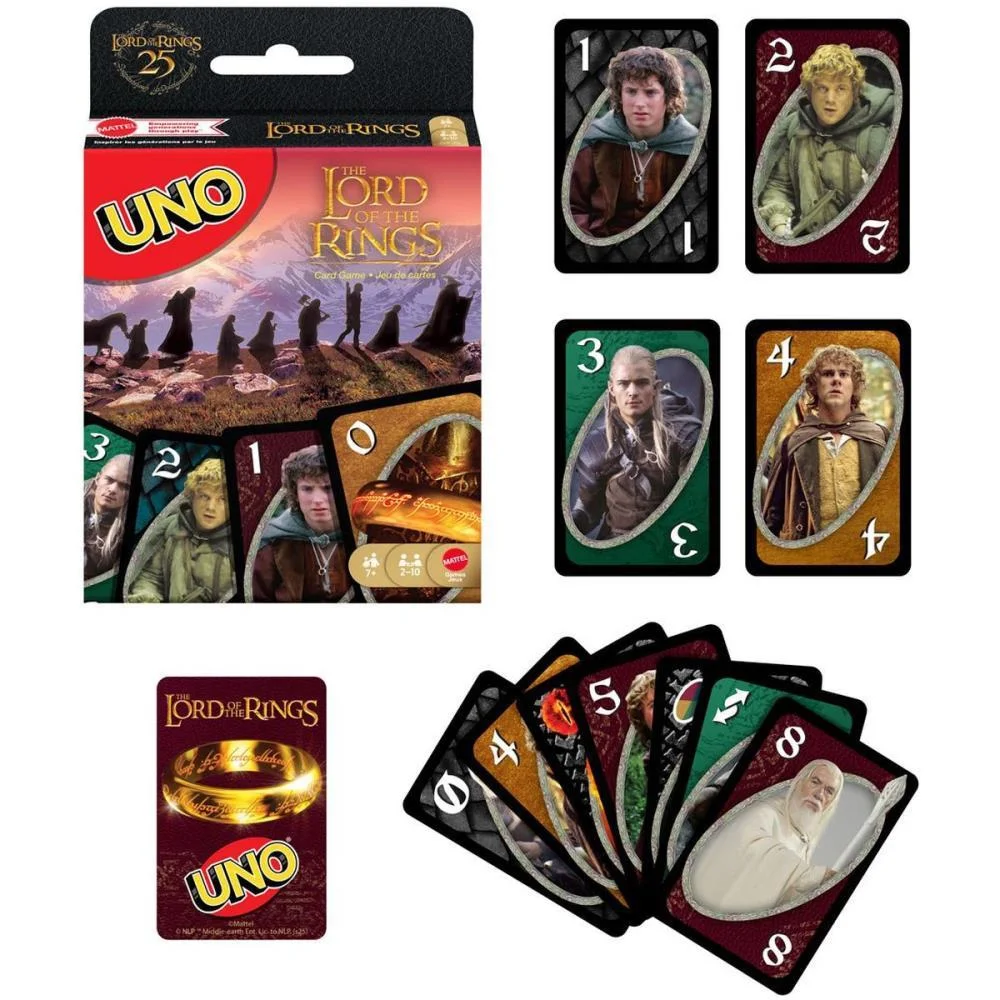 Jogo De Cartas Uno Senhor Dos Aneis Mattel - imagem 2