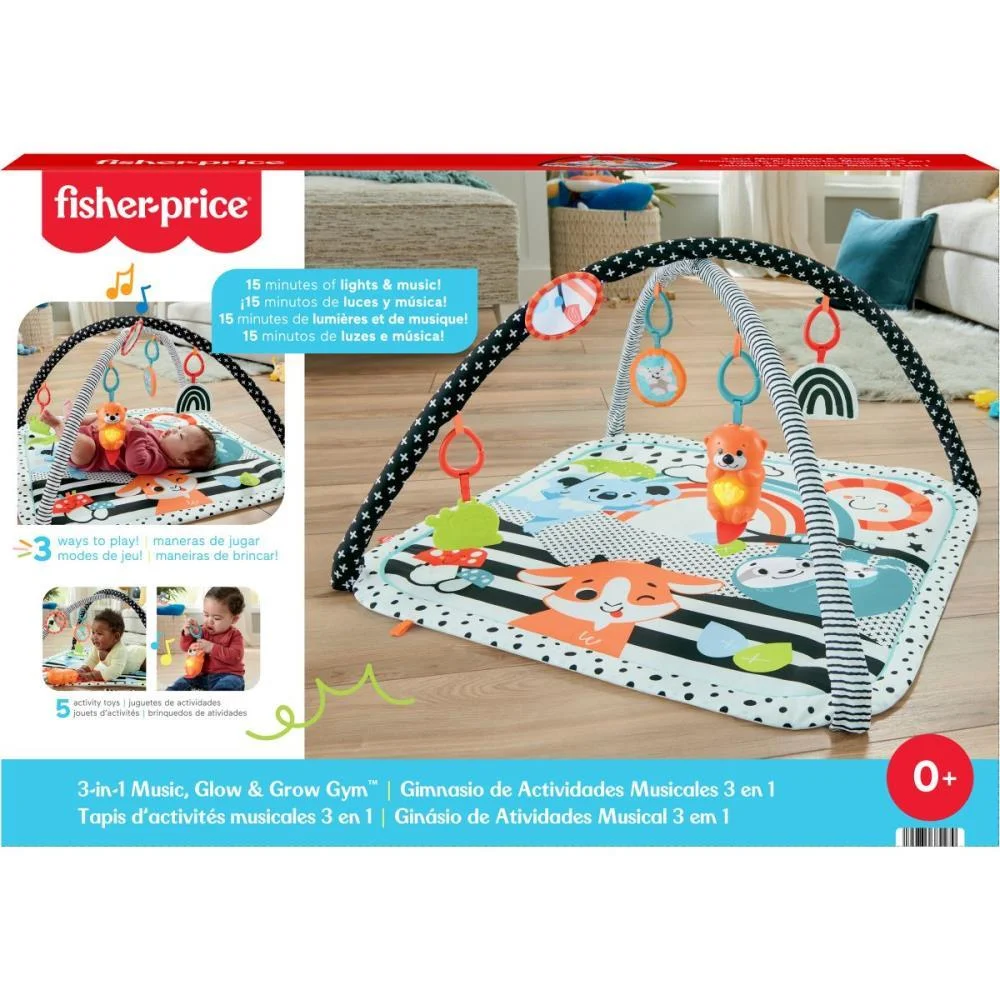 Fisher-Price Newborn Toys Ginasio Ativ. Musicais 3Em1 Mattel (Unidade) - imagem 3