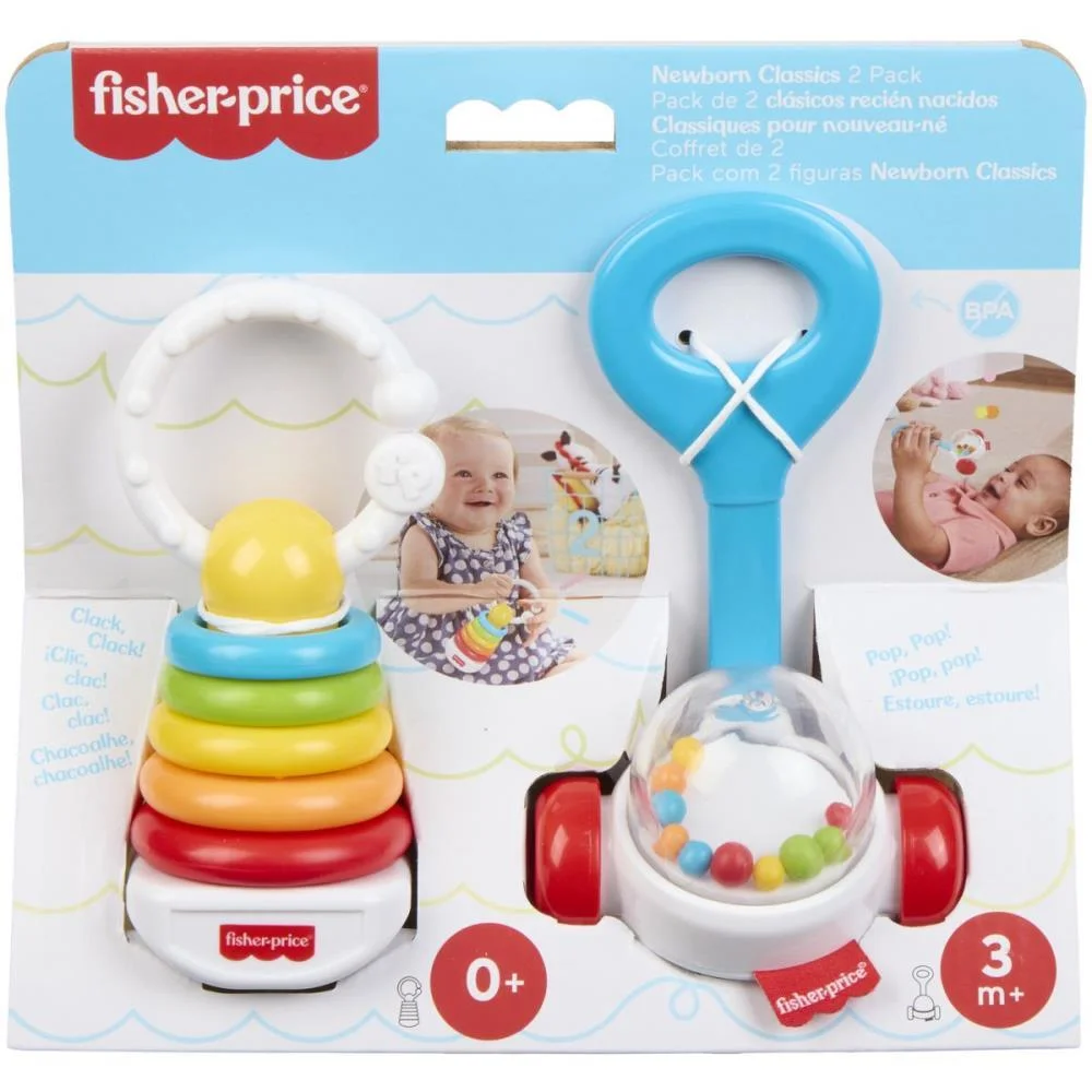Fisher-Price Newborn Toys Cocalhos Divertidos 2-Pack Mattel - imagem 3