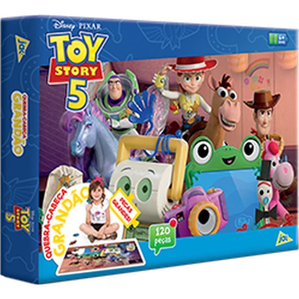 Quebra-Cabeca Cartonado Toy Story 5 120Pecas Grandao Toyster (Unidade) - imagem 3