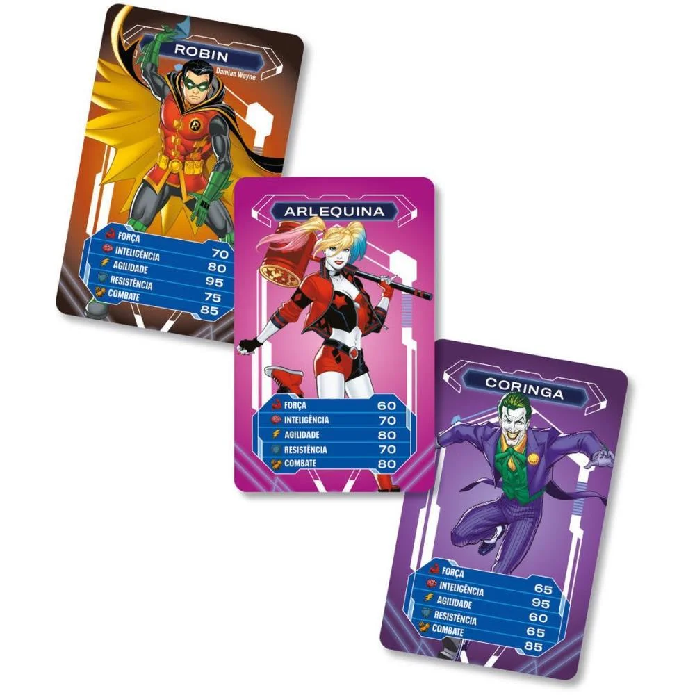 Jogo De Cartas Batman Super Cards 108 Cartas Ggb Plast - imagem 3