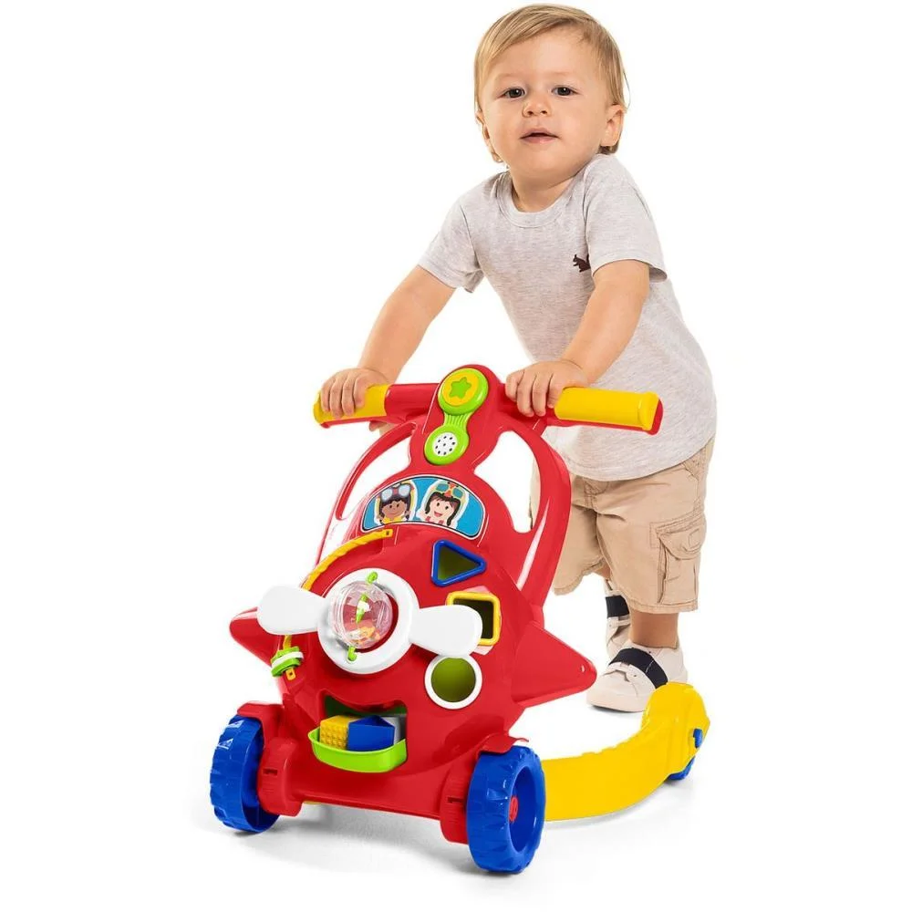 Andador Bebe Aviador C/Som E Luz Tateti (Unidade) - imagem 2