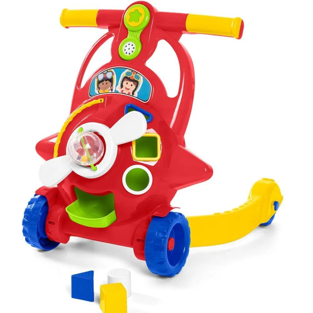Andador Bebe Aviador C/Som E Luz Tateti (Unidade) - imagem 6
