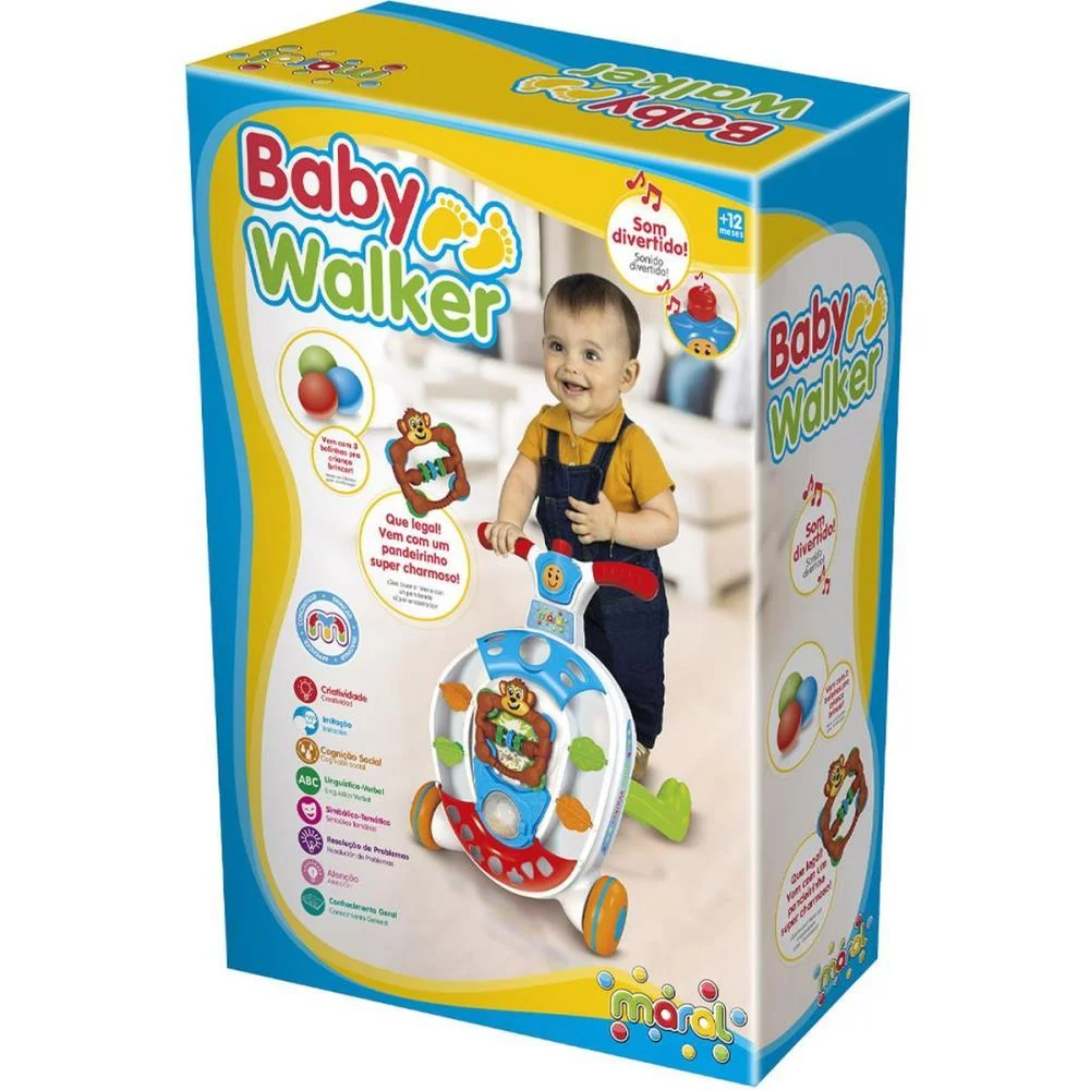 Andador Baby Walker Colorido C/Som Maral - imagem 3