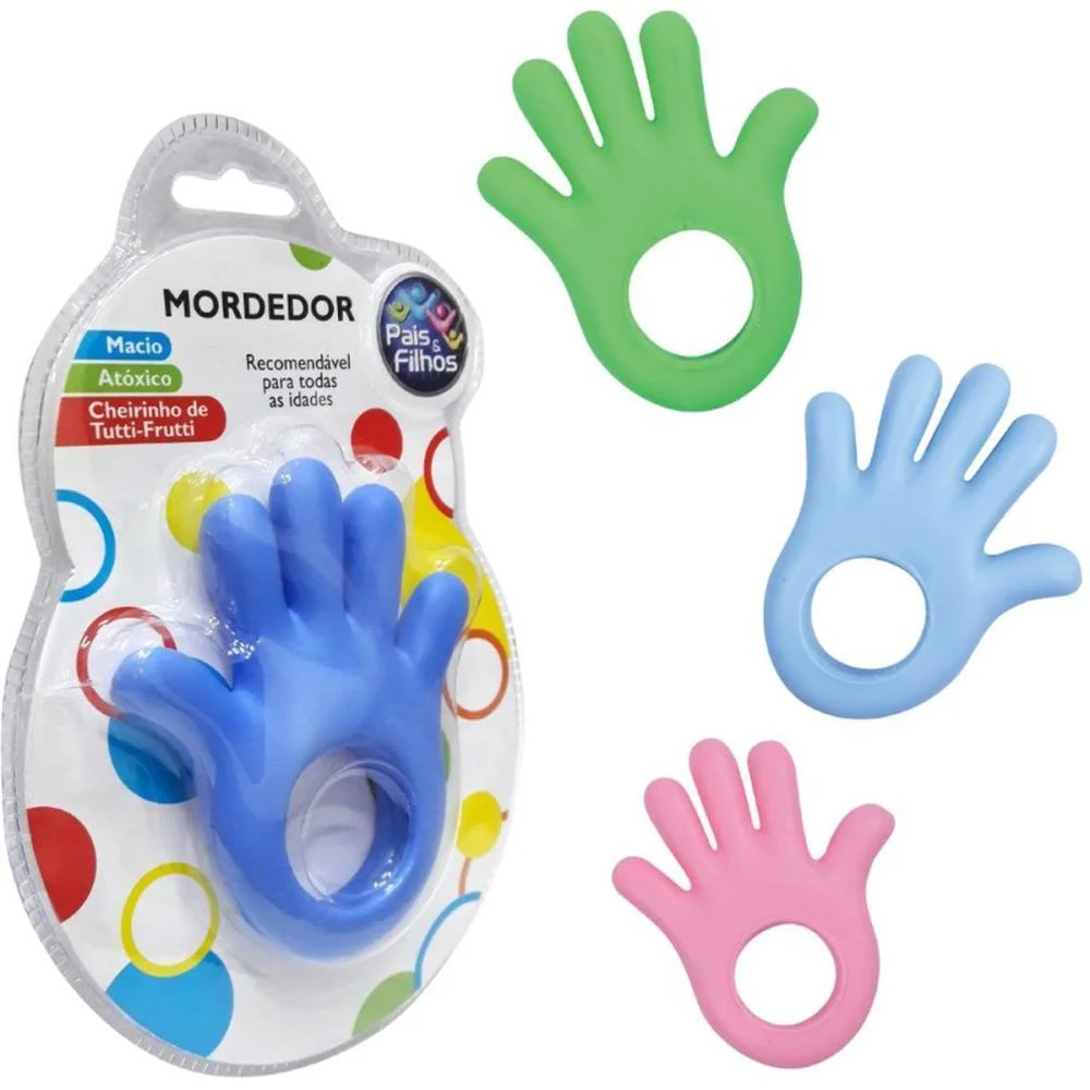 Mordedor Infantil Maozinha Sortida Pais E Filhos (Unidade) - imagem 2