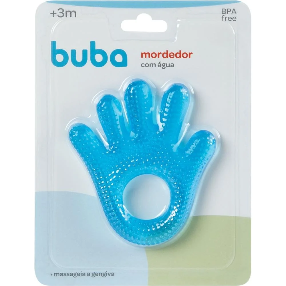Mordedor Infantil Maozinha C/Agua Azul Buba (Unidade) - imagem 6
