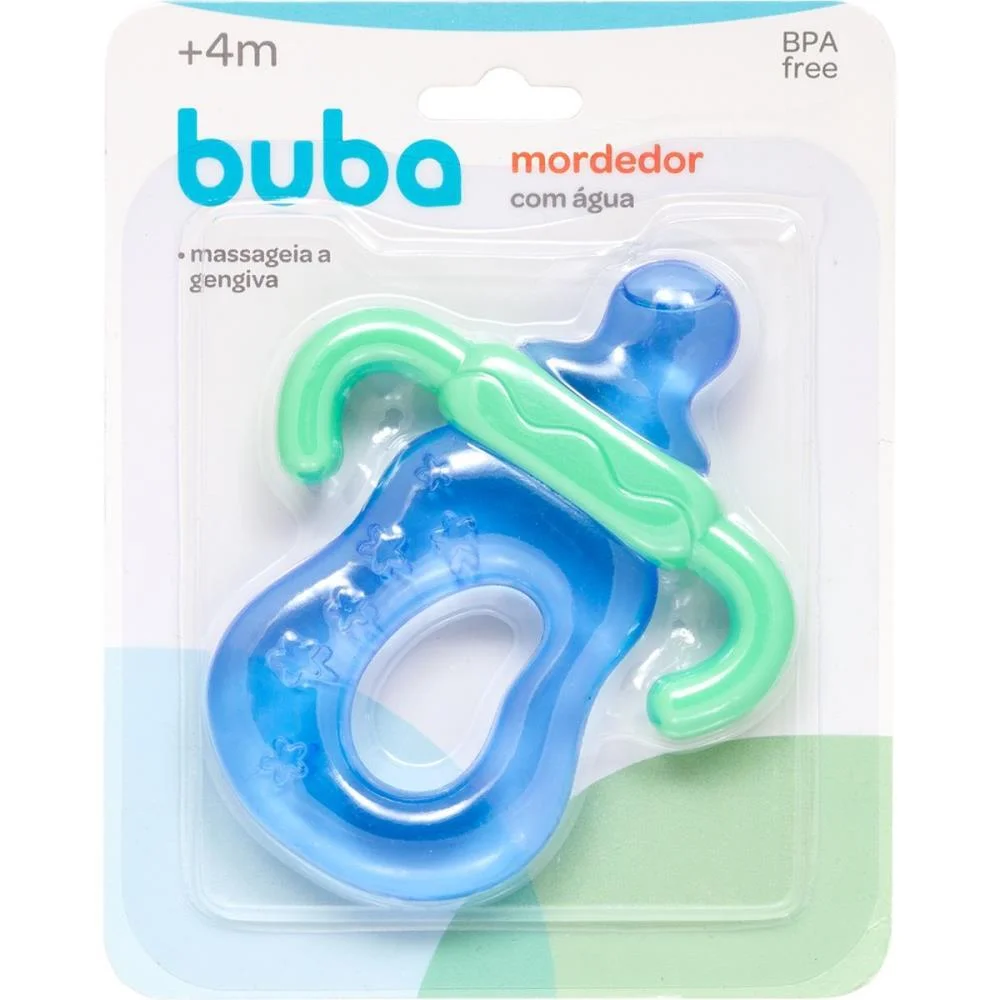 Mordedor Infantil Mamadeira C/Agua Azul Buba (Unidade) - imagem 5
