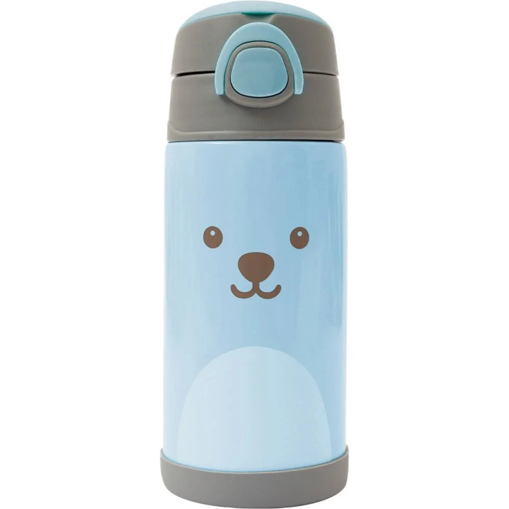 Garrafa Termica Gummy Azul 400Ml. Fliptop Buba (Unidade) - imagem 3