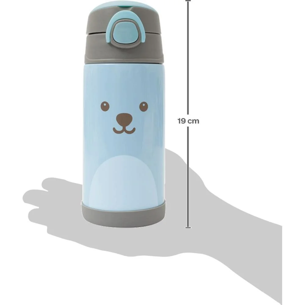 Garrafa Termica Gummy Azul 400Ml. Fliptop Buba (Unidade) - imagem 4