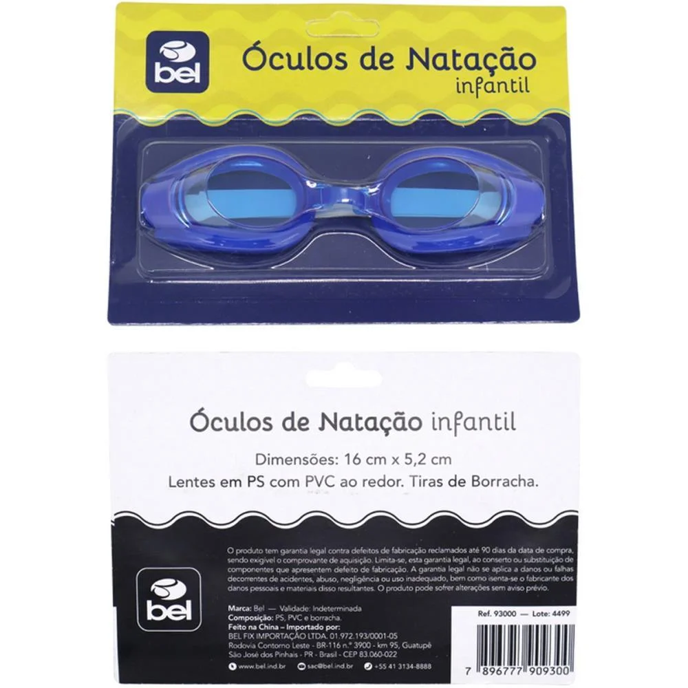 Oculos De Natacao Classico Infantil (S) Bel (Unidade) - imagem 5