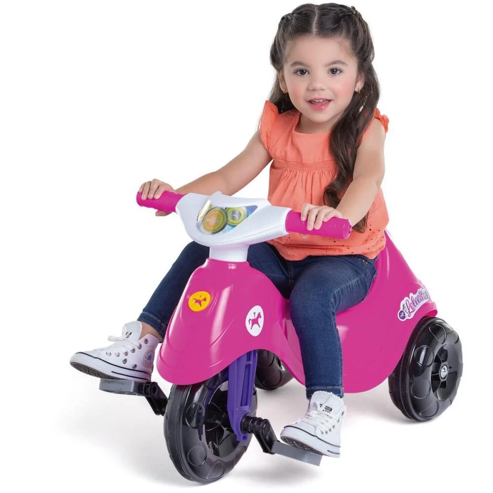 Triciclo Lelecita Rosa Calesita - imagem 2