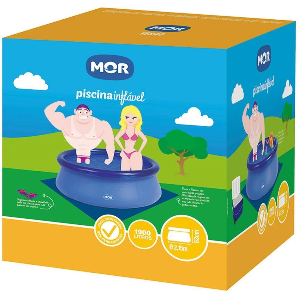 Piscina 1900L Redonda Inflavel Mor (Unidade) - imagem 5