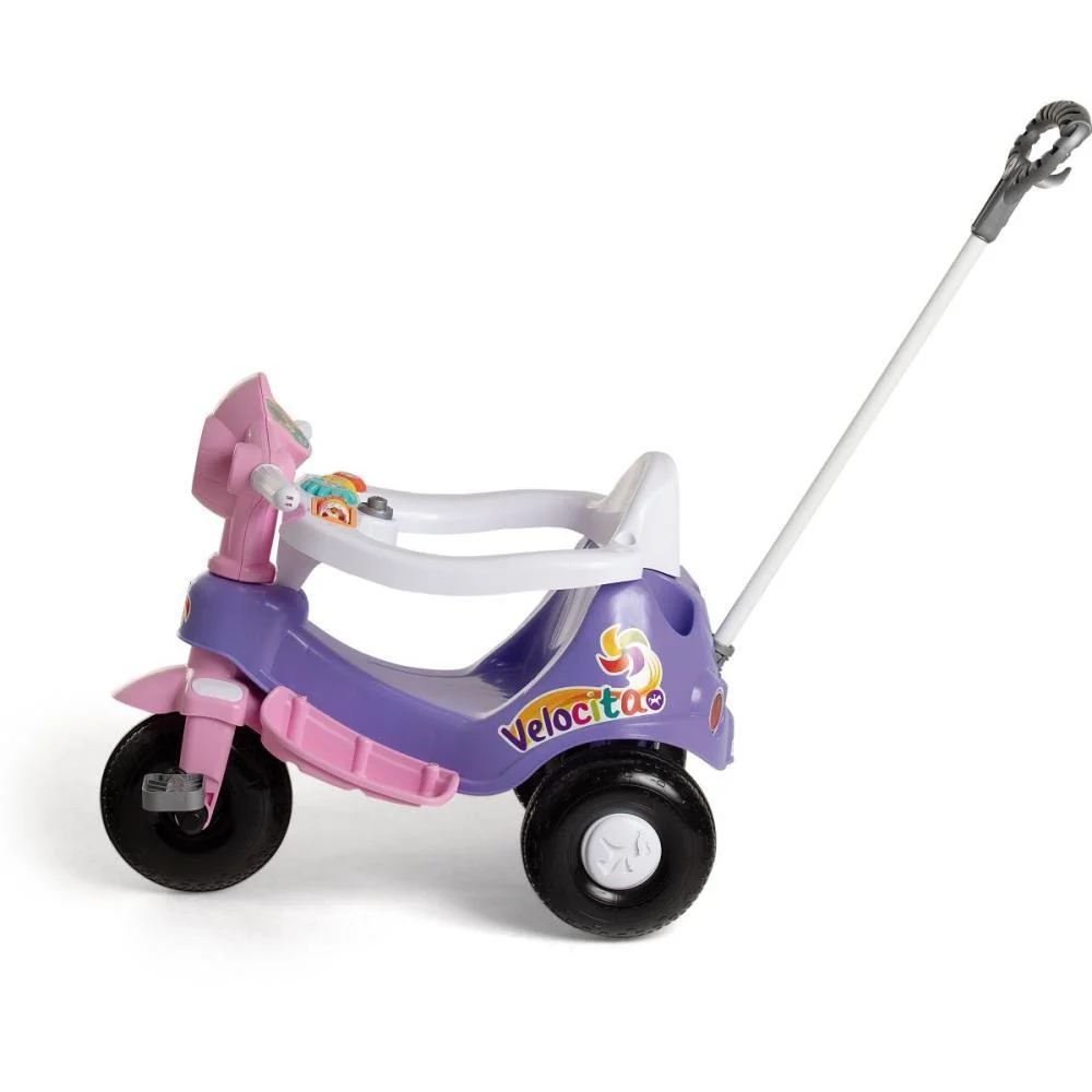 Veiculo Para Bebe Velocita Lilas 2 Em 1 C/Som Calesita (Unidade) - imagem 12