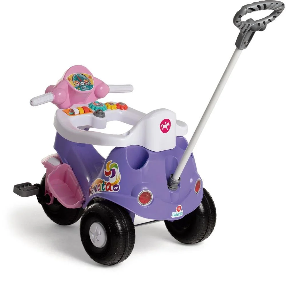 Veiculo Para Bebe Velocita Lilas 2 Em 1 C/Som Calesita (Unidade) - imagem 13