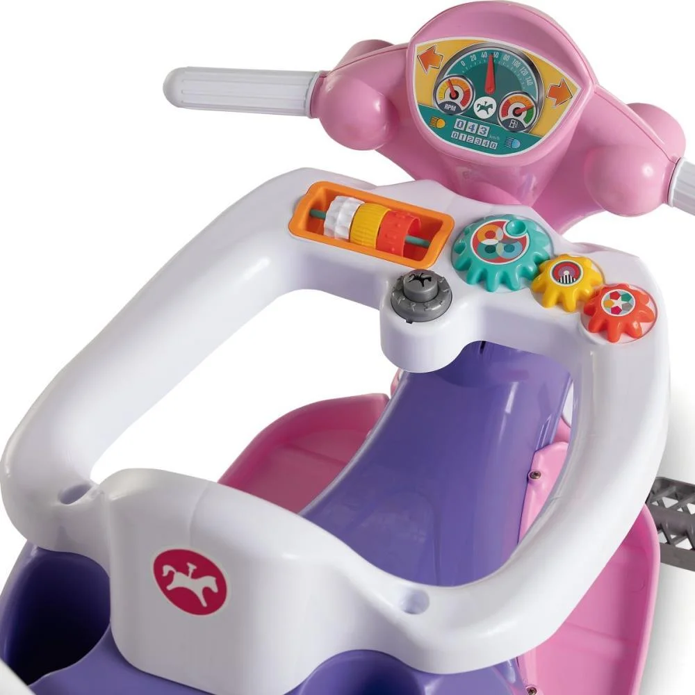 Veiculo Para Bebe Velocita Lilas 2 Em 1 C/Som Calesita (Unidade) - imagem 10