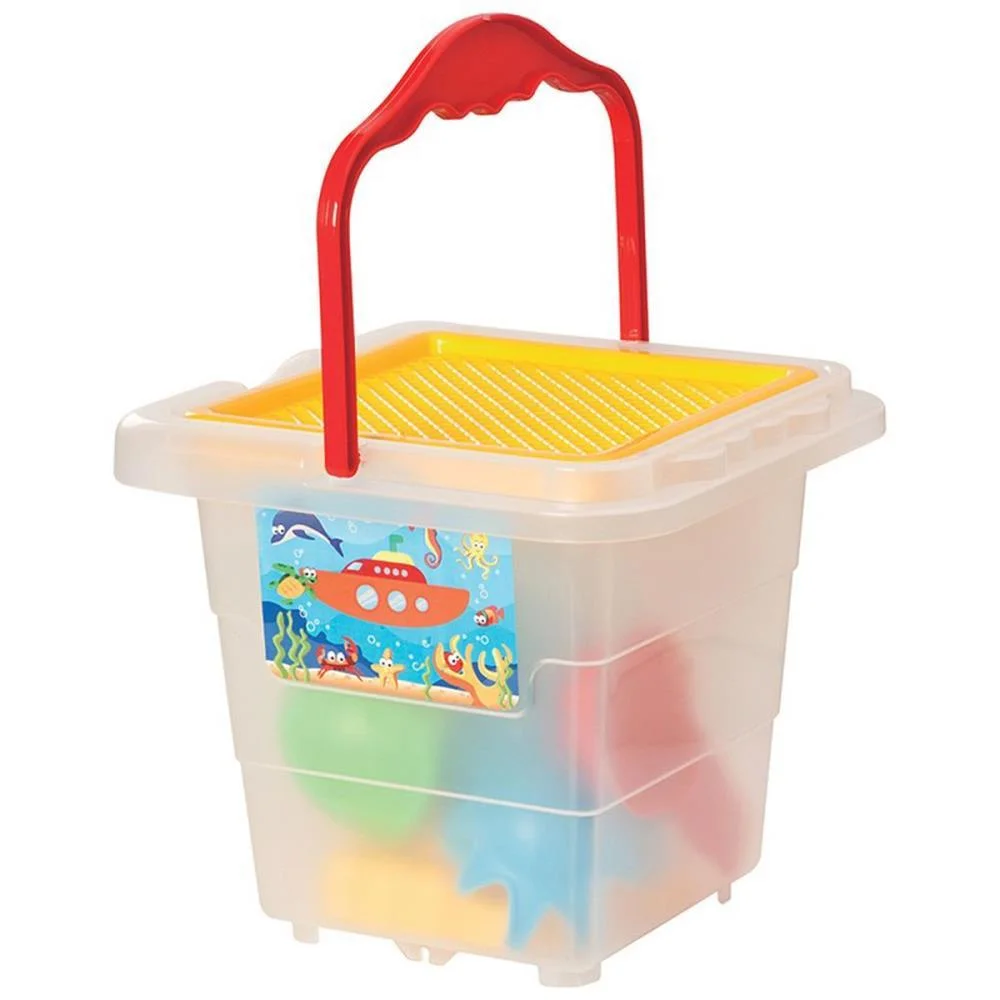 Baldinho De Praia Menino Com Moldes E Pa Merco Toys (Unidade) - imagem 2