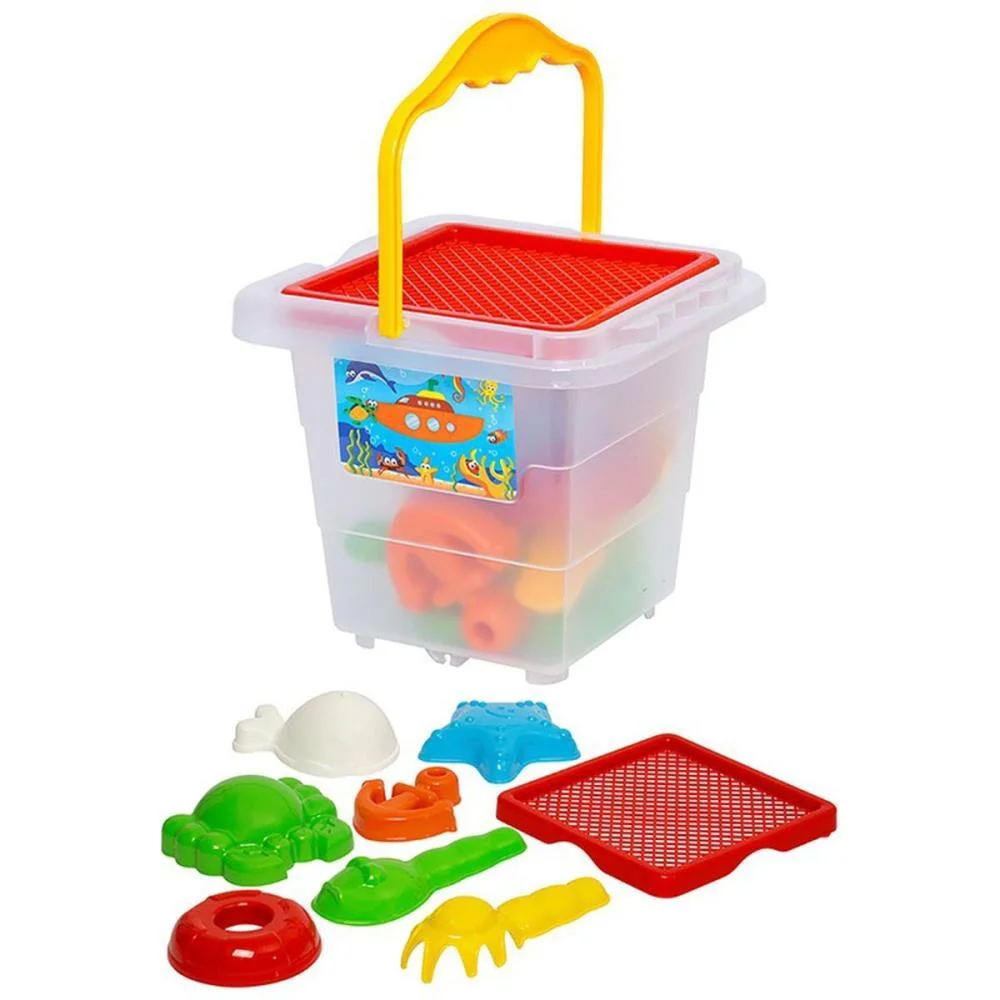 Baldinho De Praia Menino Com Moldes E Pa Merco Toys (Unidade) - imagem 5
