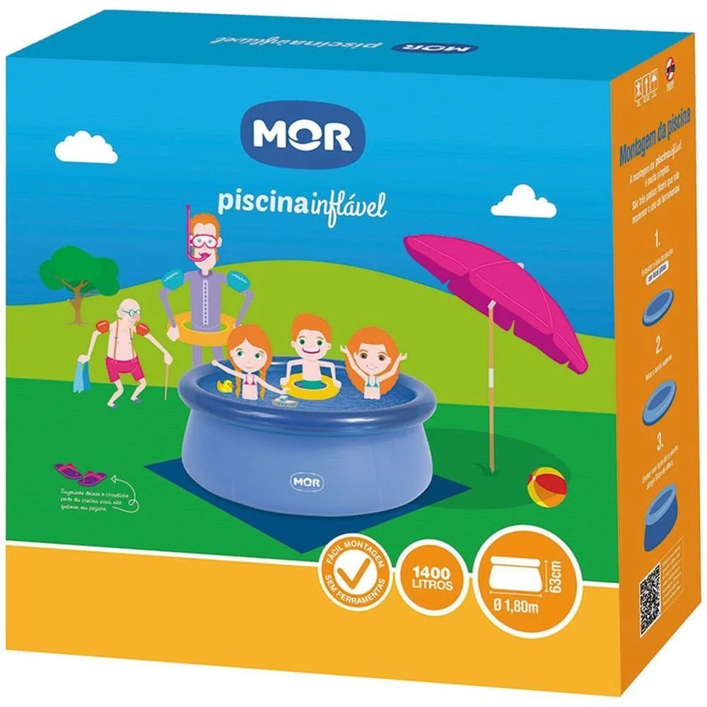 Piscina 1400L Redonda Splash Fun Mor - imagem 4