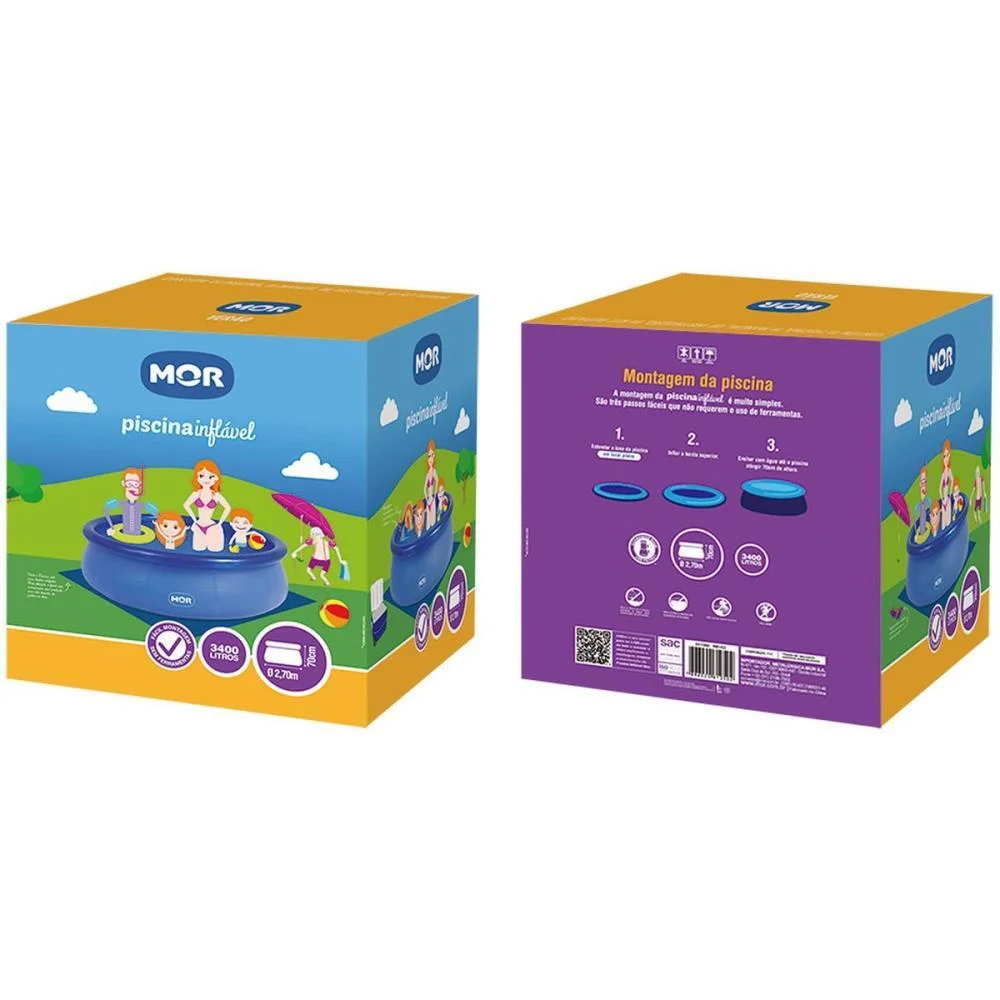 Piscina 3400L Redonda Splash Fun Mor (Unidade) - imagem 5