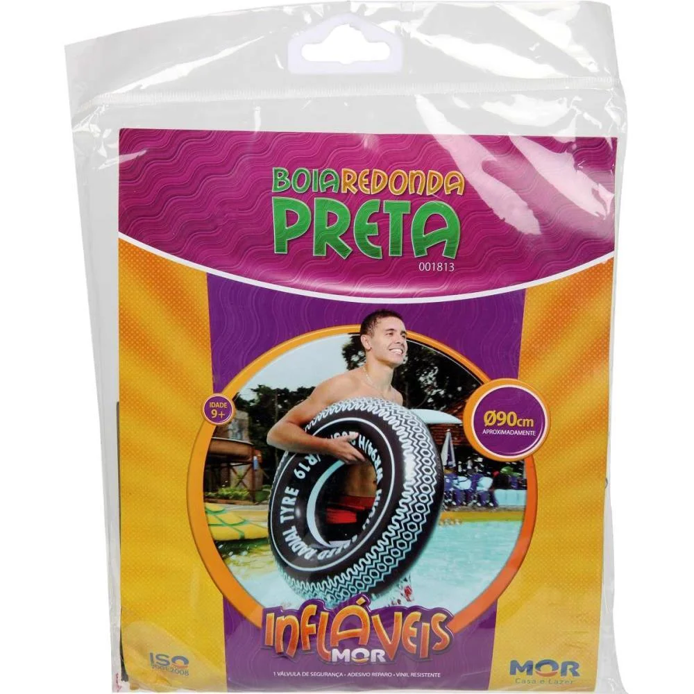 Boia Inflavel Redonda Preta 90Cm. 9 Anos Mor (Unidade) - imagem 5