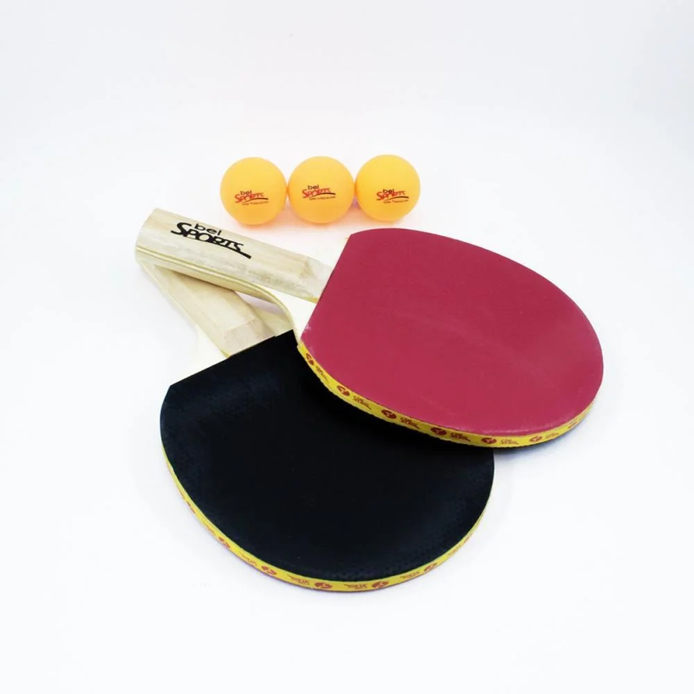 Raquete Para Ping Pong Kit C/ 2Raquetes+3Bolas Bel (Kit) - imagem 3