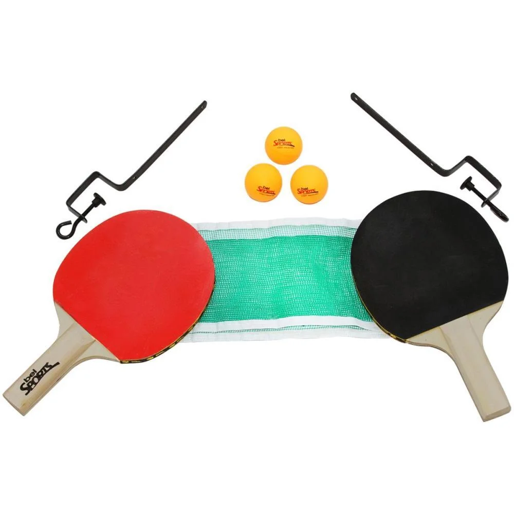 Raquete Para Ping Pong Kit C/ Raquete+3Bolas+Rede Bel (Kit) - imagem 2
