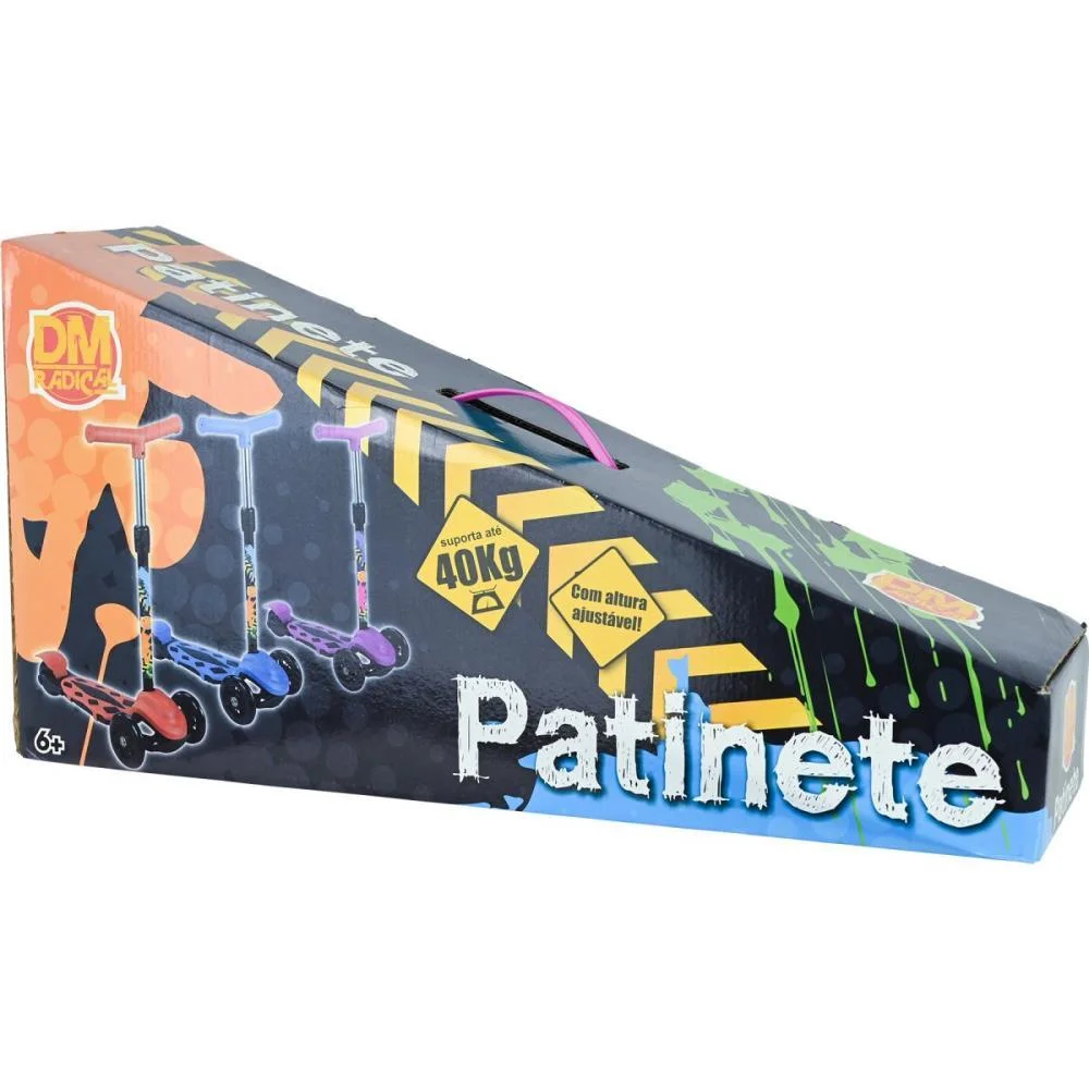 Patinete Radical Power Pink Dm Toys (Unidade) - imagem 4