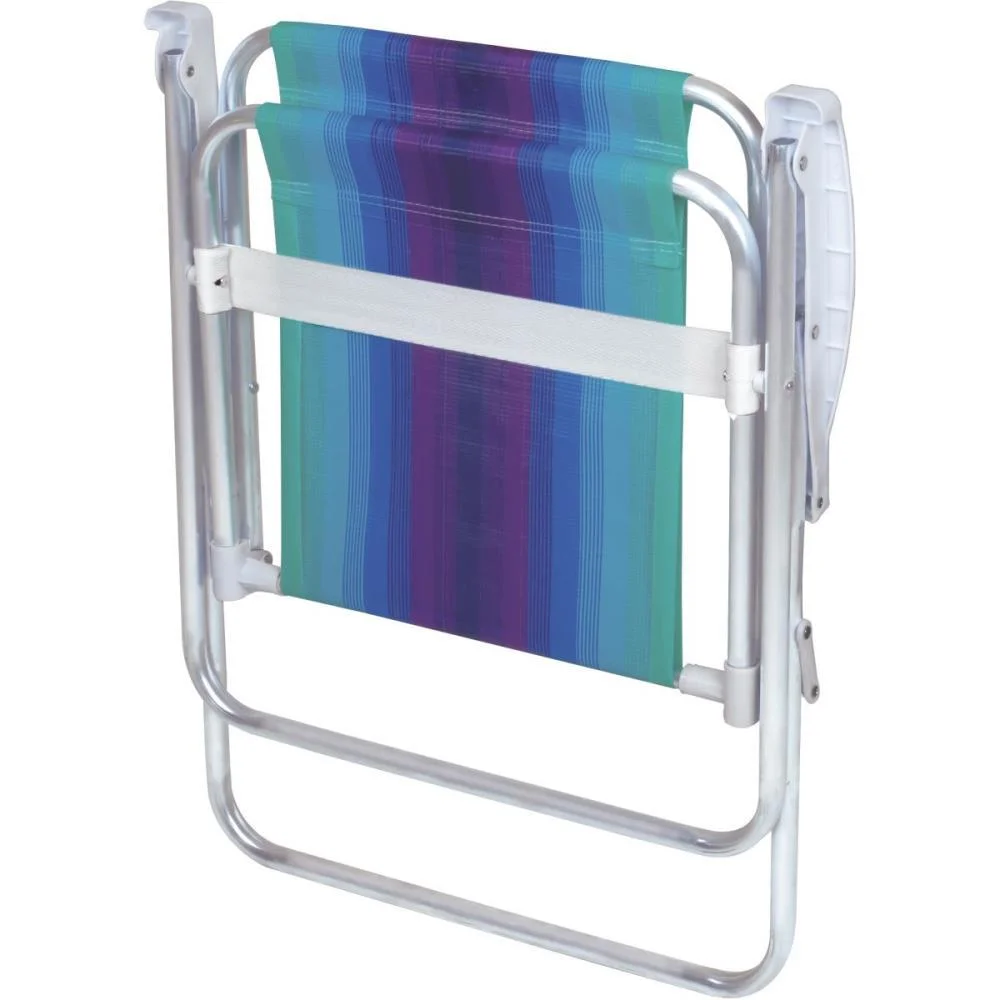 Cadeira P/Piscina/Praia Alta De Aluminio P/110K Mor - imagem 4