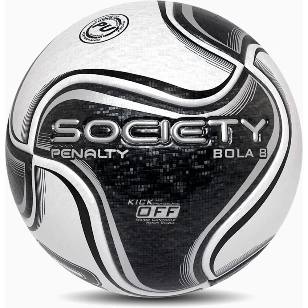 Bola De Futebol Society 8 X Bc-Pt Penalty - imagem 3