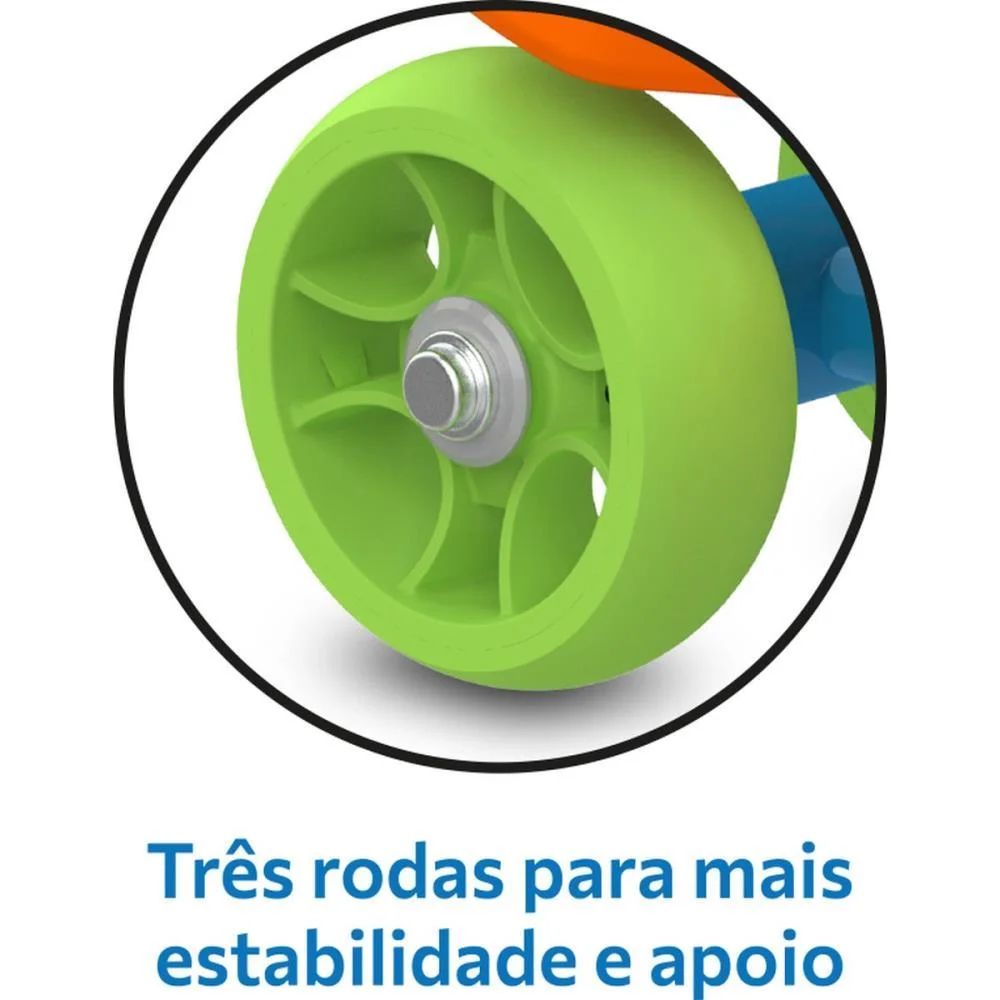 Patinete Meu 1° Patinete Az/Lr Até 50Kg Bandeirante (Unidade) - imagem 7