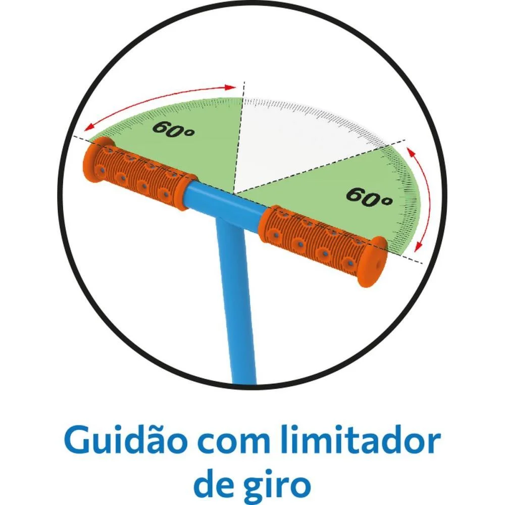 Patinete Meu 1° Patinete Az/Lr Até 50Kg Bandeirante (Unidade) - imagem 9