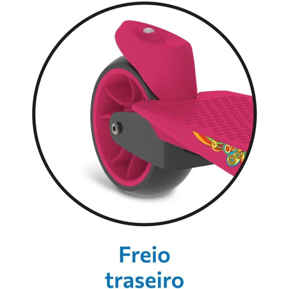Patinete Skatenet Max Led Pink Bandeirante (Unidade) - imagem 5
