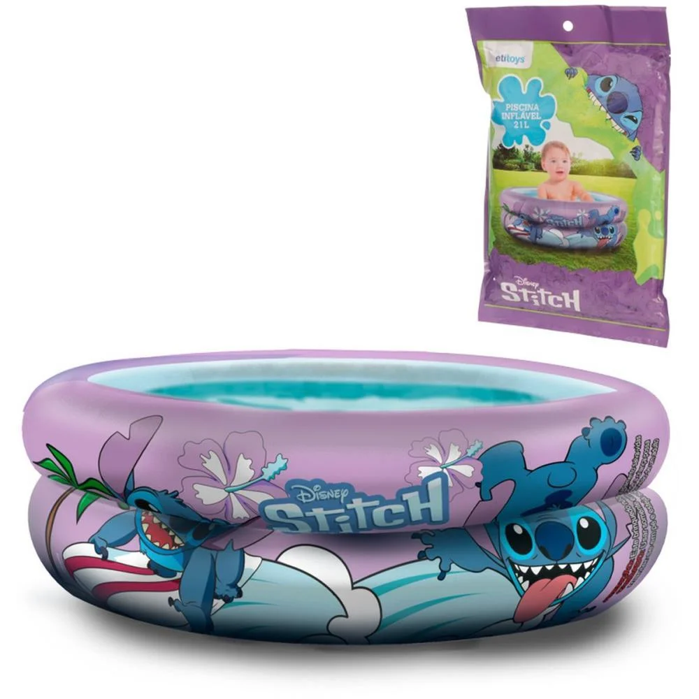 Piscina Stitch Redonda 21L. Etitoys (Unidade) - imagem 4