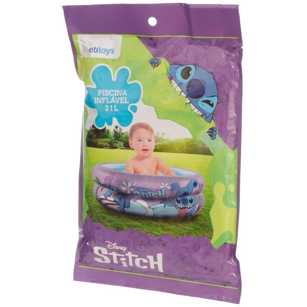 Piscina Stitch Redonda 21L. Etitoys (Unidade) - imagem 5