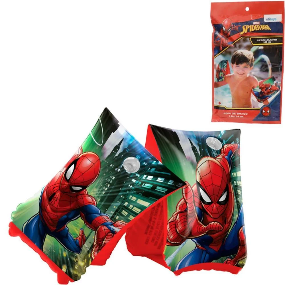 Boia De Braco Spider-Man Boia Braco 18X14Cm Etitoys - imagem 3