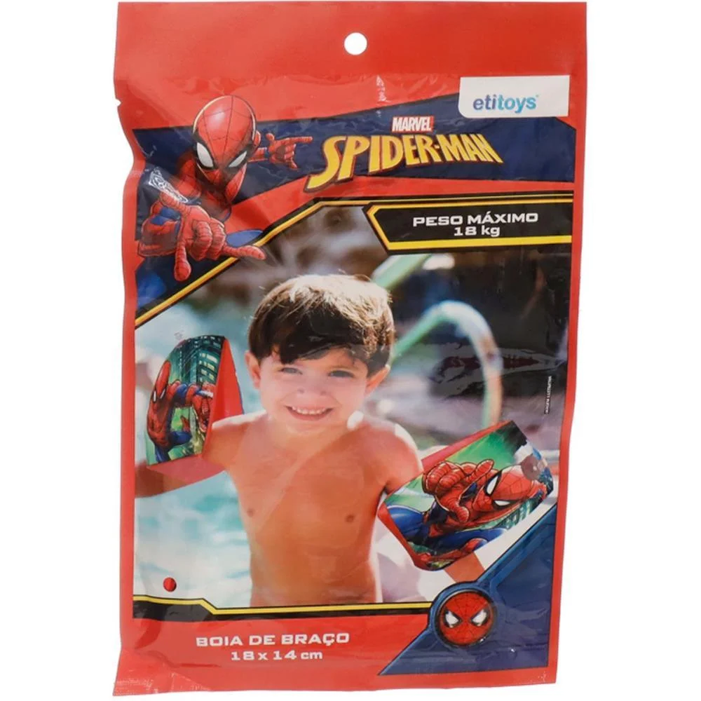 Boia De Braco Spider-Man Boia Braco 18X14Cm Etitoys - imagem 4