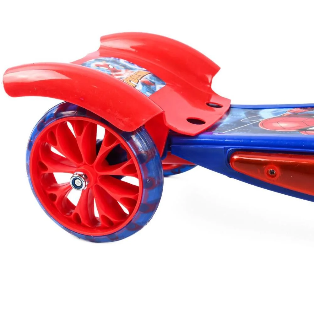 Patinete Spider Man C/Luz/Som/Cestinha Bbr (Unidade) - imagem 6