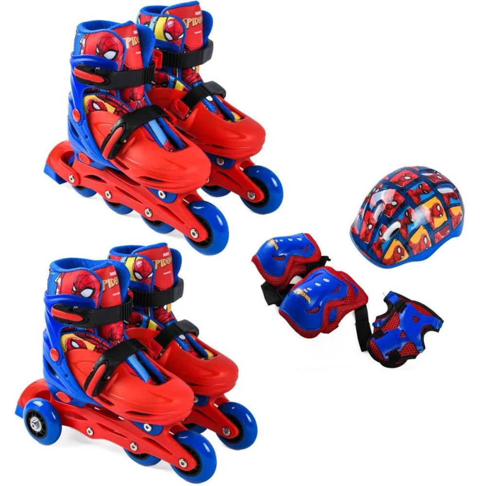 Patins Spider Man 32-35 Kit Protecao Bbr (Kit) - imagem 6
